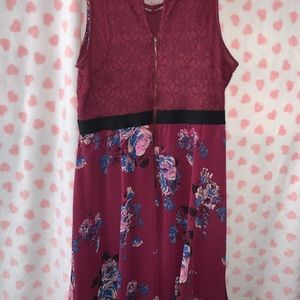 Lace and Floral Dress